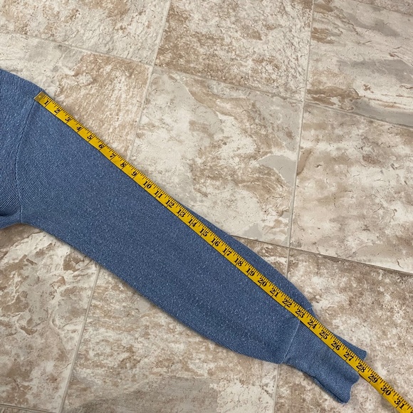 Vintage Men's Izod Lacoste Navy Blue V-Neck Pullover Sweater Made in USA Large - Picture 8 of 9